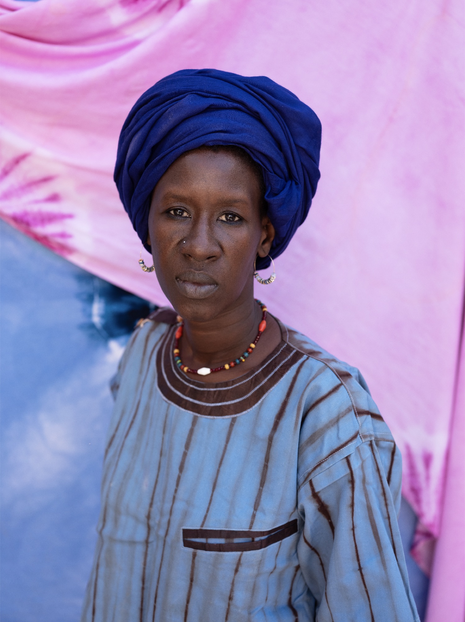 Amy Sow, an artist we met in Mauritania